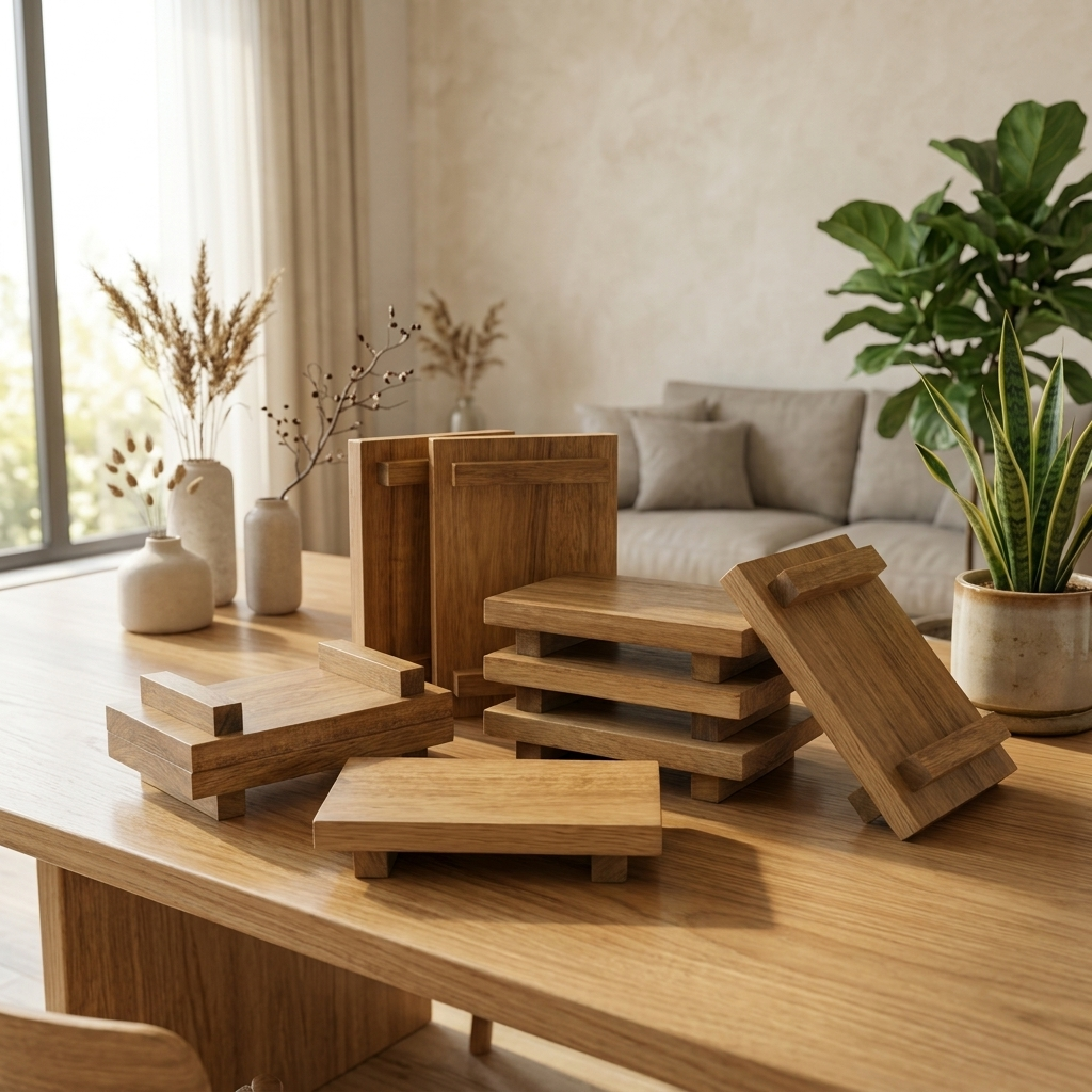 Plateau en Bois Naturel — Mori