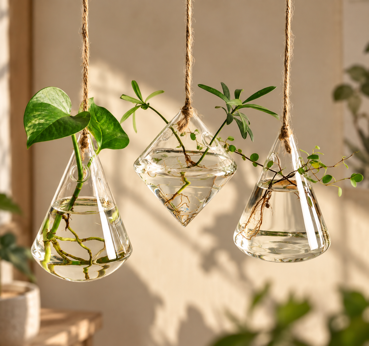 Vases de Propagation Suspendus — Hikari